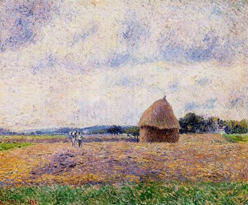  1885 Pintura - Pajar eragny 1885 Camille Pissarro paisaje